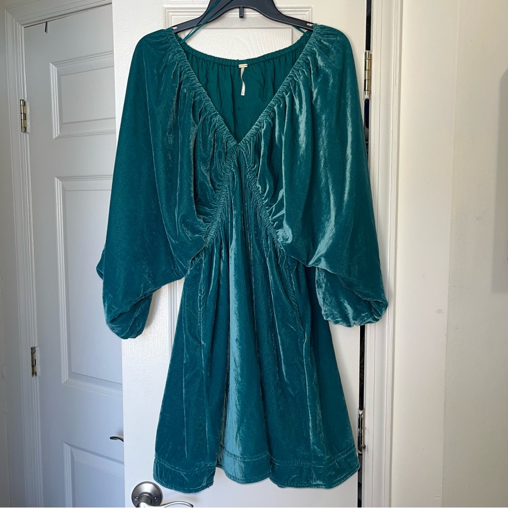 Free People Teal Blouse